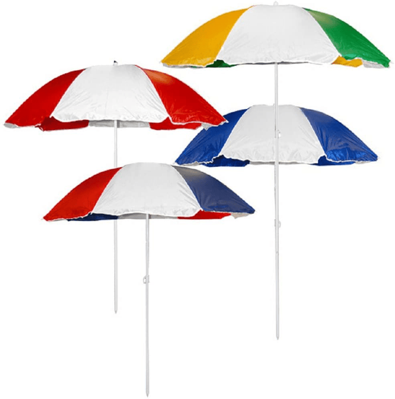 Beach Umbrella 72" Wide & 72" High Home & Garden > Lawn & Garden > Outdoor Living > Outdoor Umbrella & Sunshade Accessories CCS Assorted Colors  
