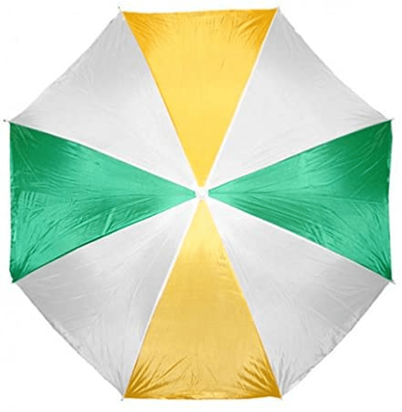 Beach Umbrella 72" Wide & 72" High Home & Garden > Lawn & Garden > Outdoor Living > Outdoor Umbrella & Sunshade Accessories CCS Yellow/Green  
