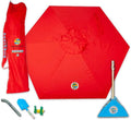 BEACHBUB ™ All-In-One Beach Umbrella System. Includes 7 ½' (50+ UPF) Umbrella, Oversize Bag, Base & Accessory Kit Sporting Goods > Outdoor Recreation > Winter Sports & Activities BEACHBUB Bold Breaker Red  