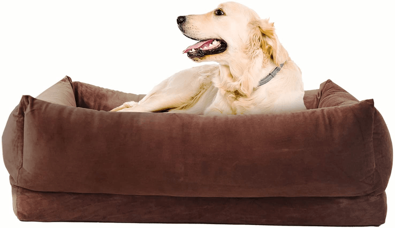 Beamlike 2 in 1 Waterproof Orthopedic Memory Foam Dog Sofa Bed, Dog Crate Mat with Washable Removable Cover Animals & Pet Supplies > Pet Supplies > Dog Supplies > Dog Beds Beamlike XL(45" x 32")  
