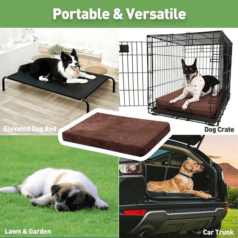 Beamlike 2 in 1 Waterproof Orthopedic Memory Foam Dog Sofa Bed, Dog Crate Mat with Washable Removable Cover Animals & Pet Supplies > Pet Supplies > Dog Supplies > Dog Beds Beamlike   