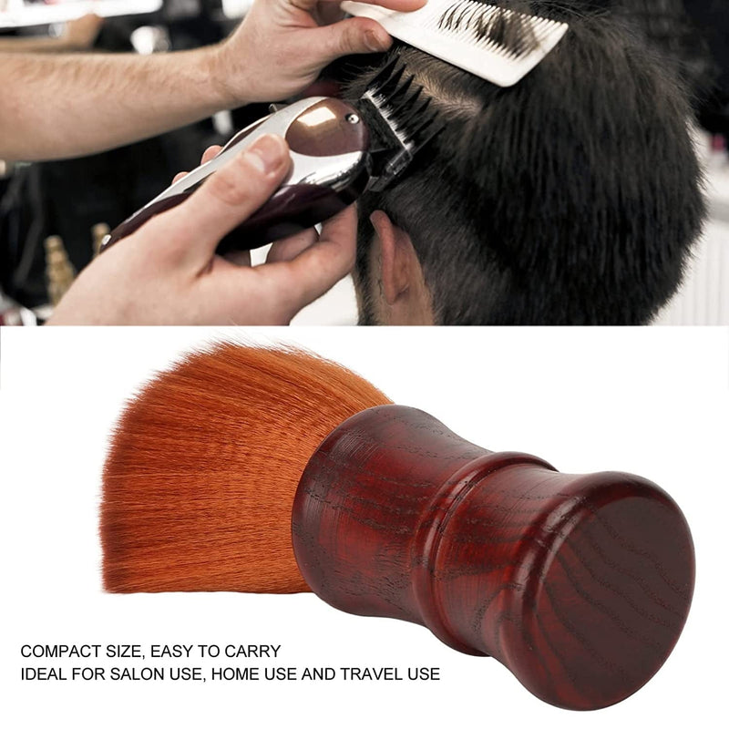 Beard Brush for Men, Soft Nylon Hair, Wooden Handle Beard Grooming Brush for Hair Cleaning, Hairdressing Salon Appliance Tool Face Care Styling Tool (Brown)