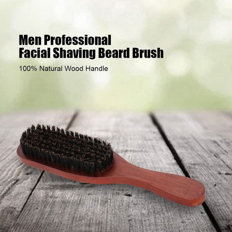 Beard Brush, Men Professional Facial Shaving Brush Mustache Cleaning Barber Salon Appliance Tool Home & Garden > Household Supplies > Household Cleaning Supplies Filfeel   