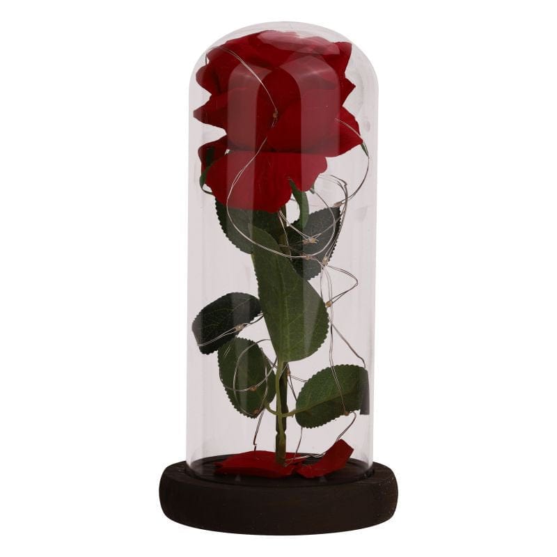 Beautiful and the Beast Enchanted Rose Glass Dome LED Light Valentine Day Gift Home & Garden > Decor > Seasonal & Holiday Decorations Funcee   