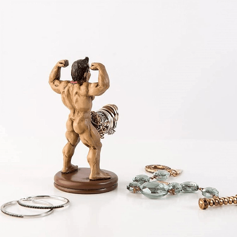 Becoler Ring Holder Men'S Full Body Jewelry Ring Stand,Best Gifts for Wife，Jewelry Organizer,Yankee Swap and White Elephant,Valentine'S Day, Mothers Day, Bachelorette Party or Gag Gift