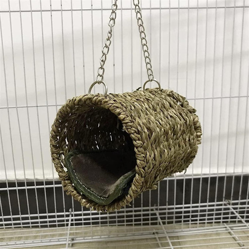 BEDEN Cat Couch Bird Nest Bed Grass Tunnel Hammock Hanging Parrot Pet Cage Ornament Decoration Bird Accessories Animals & Pet Supplies > Pet Supplies > Bird Supplies > Bird Cages & Stands BEDEN   