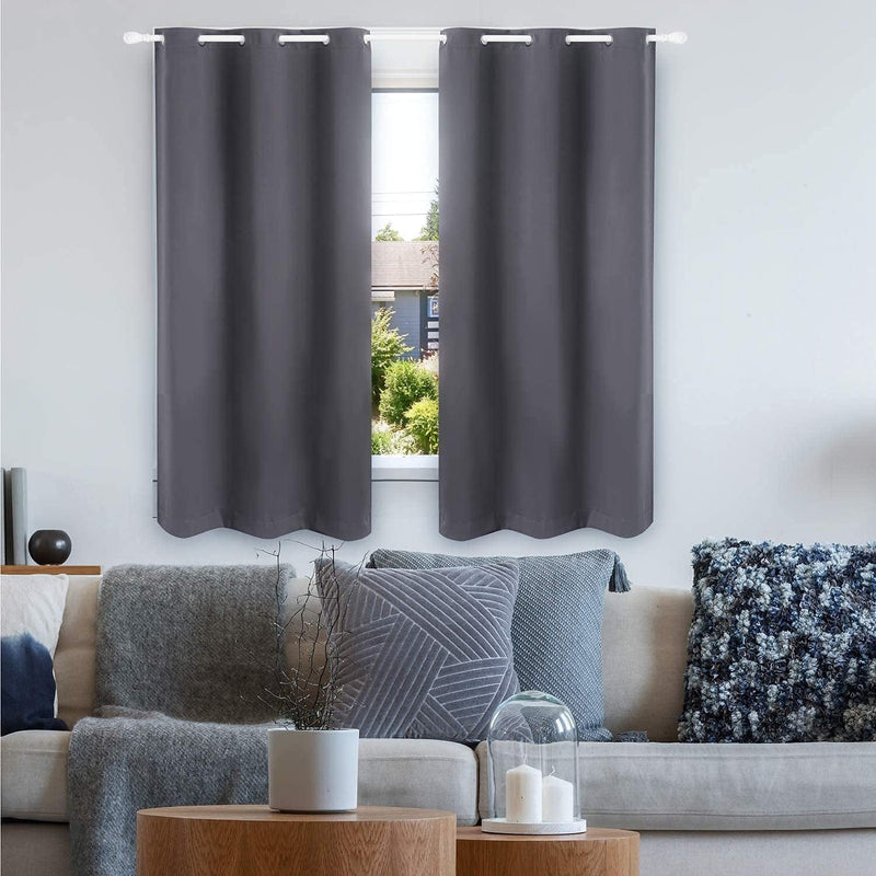 Bedsure Blackout Curtains 63 Inch Length 2 Panel Sets - Grommet Curtains for Living Room - Thermal Insulated Curtains for Bedroom (42×63,Grey) Home & Garden > Decor > Window Treatments > Curtains & Drapes BEDSURE   