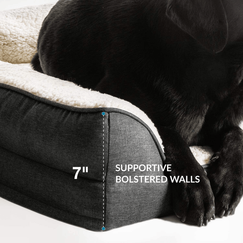 Bedsure Orthopedic Memory Foam Dog Bed - Dog Sofa with Removable Washable Cover & Waterproof Liner, Couch Dog Beds for Small, Medium, Large Pets up to 50/75/100 Lbs Animals & Pet Supplies > Pet Supplies > Dog Supplies > Dog Beds Bedsure   