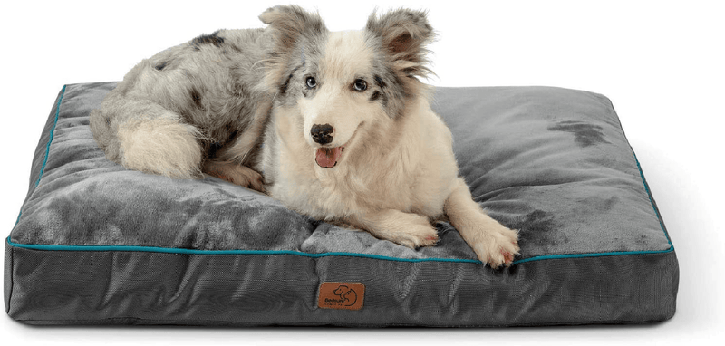 Bedsure Waterproof Dog Beds for Large Dogs - Large Dog Bed with Washable Cover, Pet Bed Mat Pillows for Medium, Extra Large Dogs Animals & Pet Supplies > Pet Supplies > Dog Supplies > Dog Beds Bedsure Grey Large 
