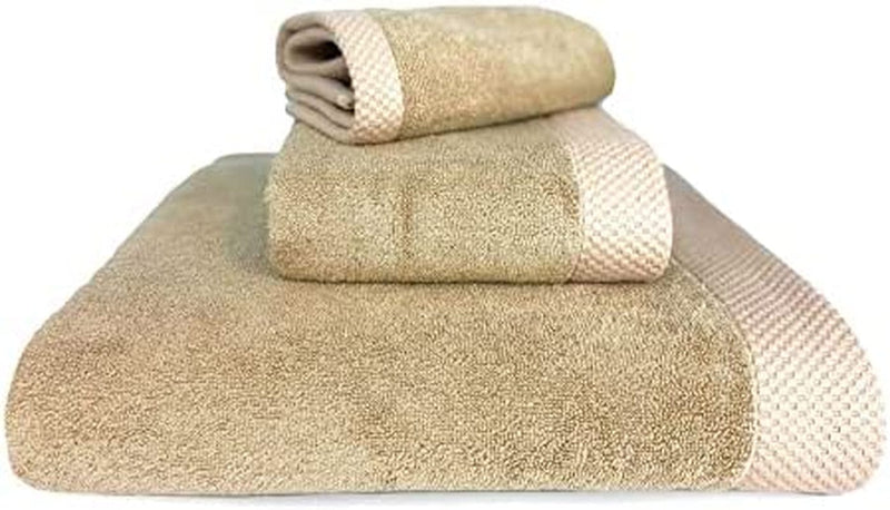 Bedvoyage Luxury Viscose from Bamboo Cotton Towel Set 8Pc - Champagne Home & Garden > Linens & Bedding > Towels BedVoyage Champagne 3PC Towel Set 