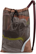 BeeGreen Swim Bag Mesh Swimming Bag for Swimmer Pool Net Bag for Gear Sport Gym Sporting Goods > Outdoor Recreation > Boating & Water Sports > Swimming BeeGreen Brown  
