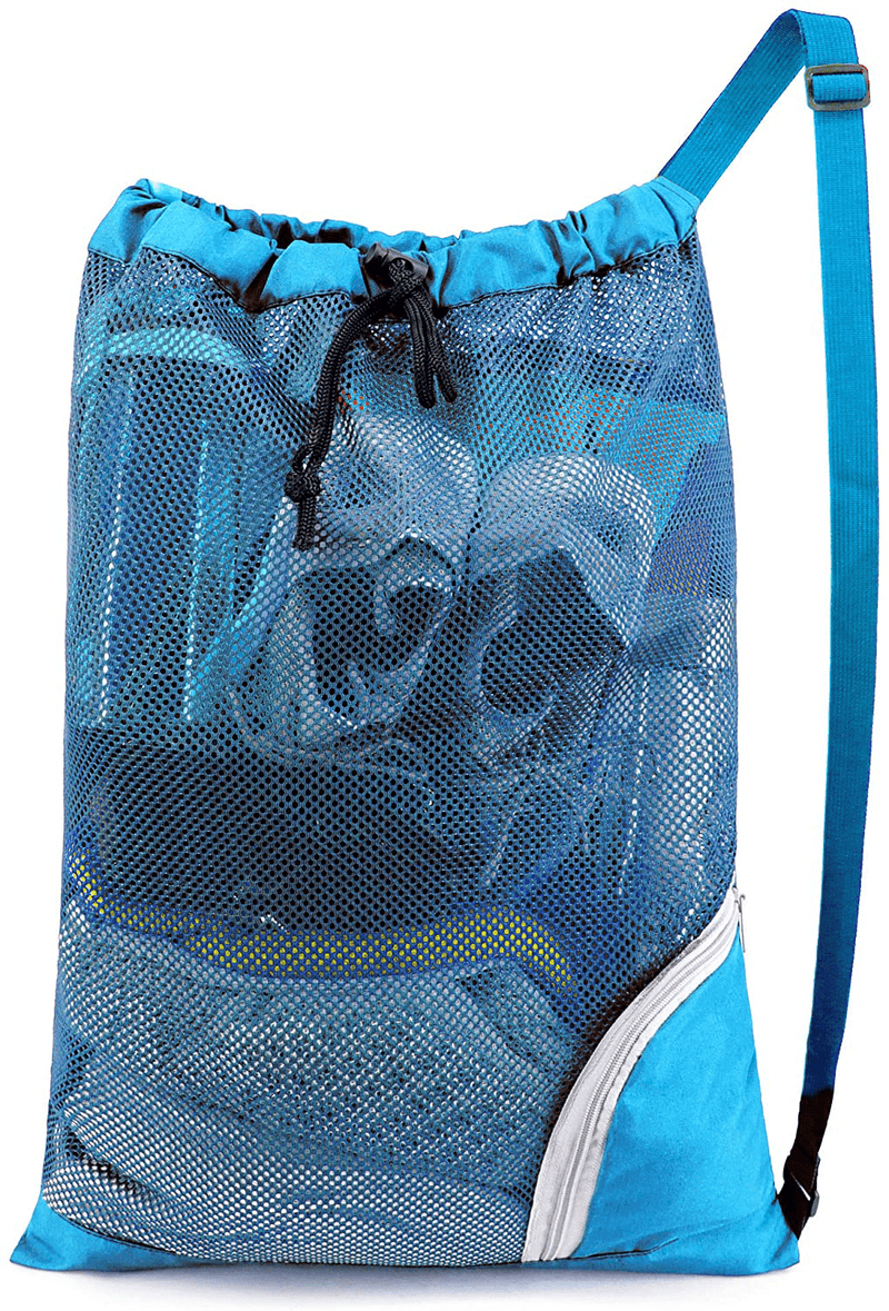 BeeGreen Swim Bag Mesh Swimming Bag for Swimmer Pool Net Bag for Gear Sport Gym Sporting Goods > Outdoor Recreation > Boating & Water Sports > Swimming BeeGreen Teal  