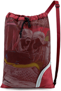 BeeGreen Swim Bag Mesh Swimming Bag for Swimmer Pool Net Bag for Gear Sport Gym Sporting Goods > Outdoor Recreation > Boating & Water Sports > Swimming BeeGreen Red With White  