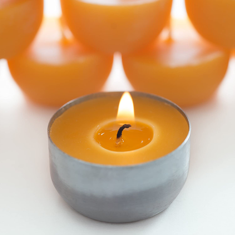 Beeswax Tea Lights Candles with One Reusable Steel Candle Holder and Reusable Cotton Bag Eco Friendly Gift Set (12) Home & Garden > Decor > Home Fragrances > Candles Serenibee Candle   
