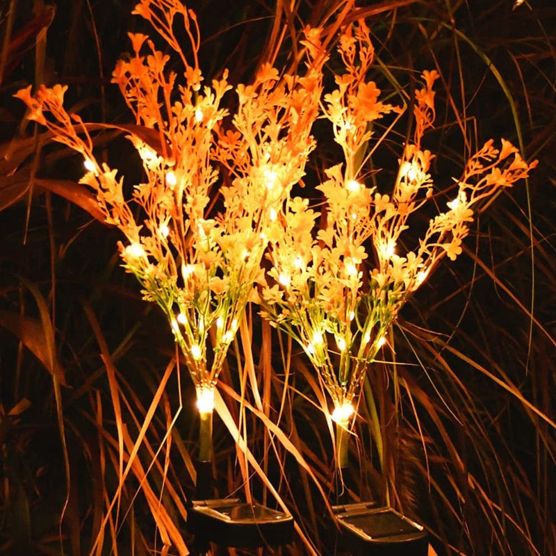 Behiller Flowers Solar Stake Lights Outdoor,Gifts for Mom,Grandma Gifts,Flowers Lamp Gifts for Yard Decorations,Garden Solar Pathway Lights for Patio,Backyard,Xmas Tree Decor-2Pack Home & Garden > Lighting > Lamps BeHiller   