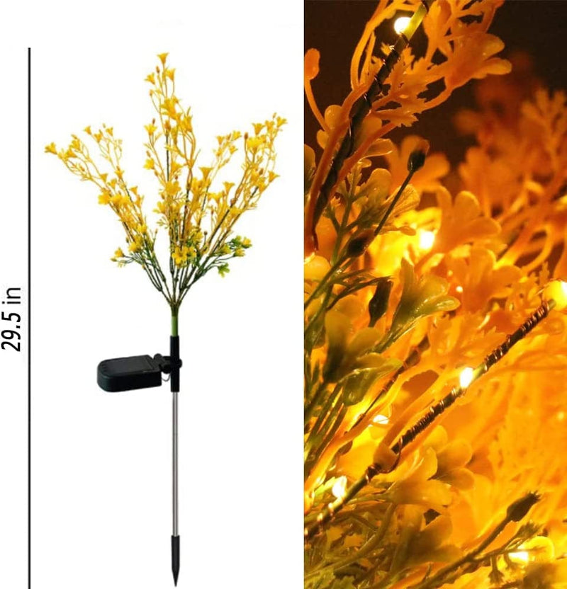Behiller Flowers Solar Stake Lights Outdoor,Gifts for Mom,Grandma Gifts,Flowers Lamp Gifts for Yard Decorations,Garden Solar Pathway Lights for Patio,Backyard,Xmas Tree Decor-2Pack Home & Garden > Lighting > Lamps BeHiller   