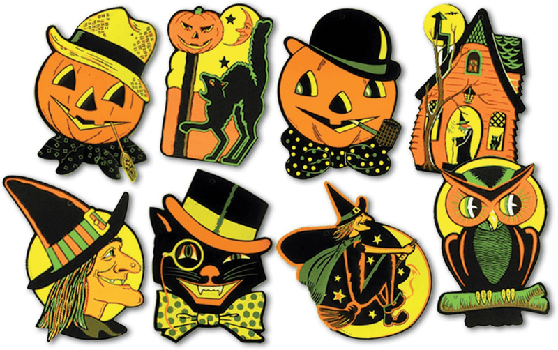 Beistle Pkgd Halloween Cutouts 8.5 inches x 9.25 inches - 8 cutouts/pkg Arts & Entertainment > Party & Celebration > Party Supplies Beistle Company   