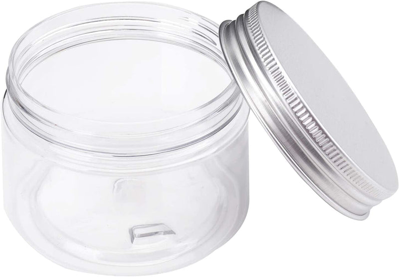 Bekith 20 Pack 4 Ounce Clear Plastic Storage Jars Containers with Screw-On Lids, Refillable BPA Free Small round Slime Containers for Kitchen & Household Storage Home & Garden > Decor > Decorative Jars Bekith   