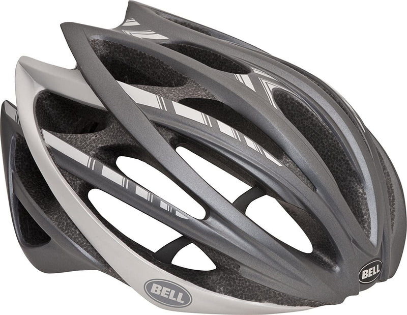 Bell Gage Stripes Bike Helmet Sporting Goods > Outdoor Recreation > Cycling > Cycling Apparel & Accessories > Bicycle Helmets Bell Gray Small 