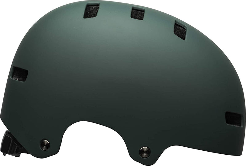 BELL Local Adult BMX Bike Helmet Sporting Goods > Outdoor Recreation > Cycling > Cycling Apparel & Accessories > Bicycle Helmets BELL Skull Matte Green/Black (Discontinued) Small (51-55 cm) 