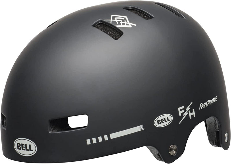 BELL Local Adult BMX Bike Helmet Sporting Goods > Outdoor Recreation > Cycling > Cycling Apparel & Accessories > Bicycle Helmets BELL Fasthouse Matte Black/White (2023) Large (59-61.5 cm) 