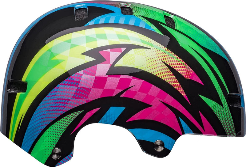 BELL Span Youth Bike Helmet Sporting Goods > Outdoor Recreation > Cycling > Cycling Apparel & Accessories > Bicycle Helmets BELL Psycho Gloss Blue/Magenta (2023) X-Small (49-53 cm) 