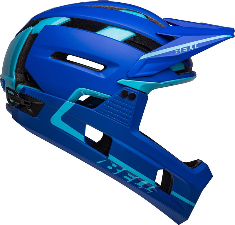 BELL Super Air R MIPS Adult Mountain Bike Helmet Sporting Goods > Outdoor Recreation > Cycling > Cycling Apparel & Accessories > Bicycle Helmets BELL Matte/Gloss Blues (2023) Small (52-56 cm) 