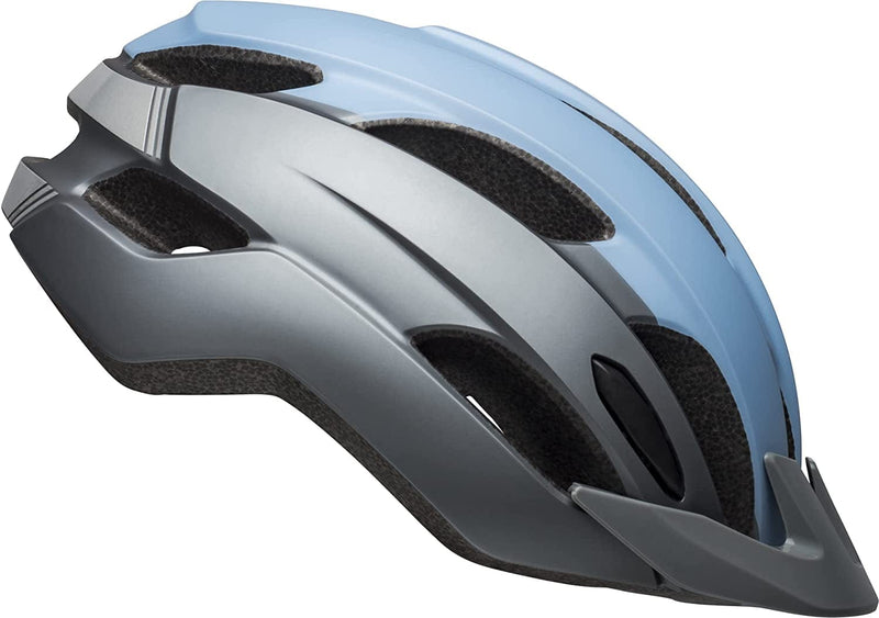 BELL Trace Adult Recreational Bike Helmet Sporting Goods > Outdoor Recreation > Cycling > Cycling Apparel & Accessories > Bicycle Helmets BELL Matte Blue/Gray (2023) Small/Medium (50-57 cm) 