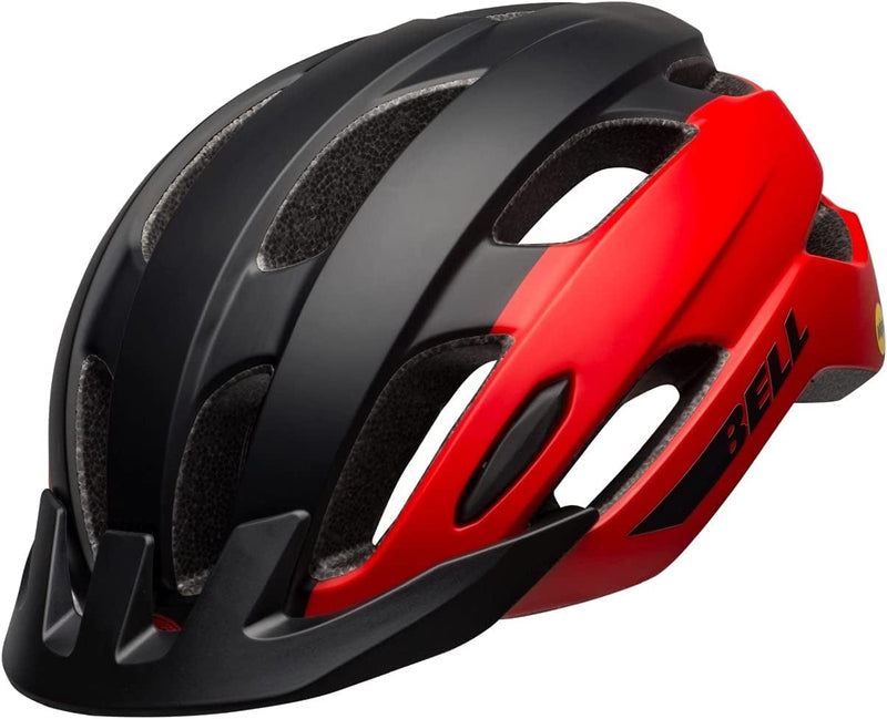 BELL Trace MIPS Adult Recreational Bike Helmet Sporting Goods > Outdoor Recreation > Cycling > Cycling Apparel & Accessories > Bicycle Helmets BELL Matte Red/Black (Discontinued) Universal Adult (53-60 cm) 