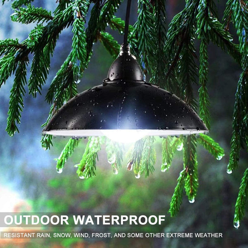 Bemexred Solar Lights Outdoor/Indoor,Remote Control Solar Powered Pendant Lights IP65 Waterproof,Auto On/Off Hanging Shed Lamp Dusk to Dawn for Barn Gazebo Storage Room Balcony Chicken Coop