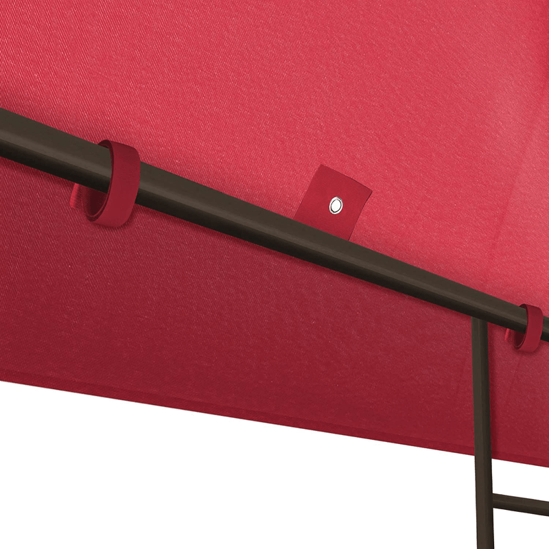 BenefitUSA Replacement 10'X10'Gazebo Canopy top Patio Pavilion Cover Sunshade Polyester Single Tier (Burgundy)