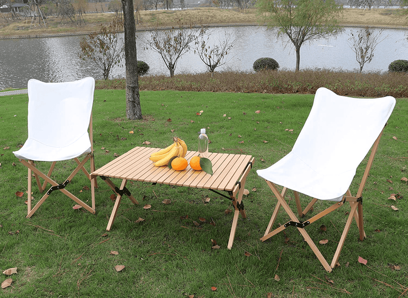 Benewin Camping Folding Wood Chair- Portable Outdoor Picnic Chair, Foldable Wooden Chair in a Bag for Picnic, Camp, Travel, Garden BBQ Accessories Sporting Goods > Outdoor Recreation > Camping & Hiking > Camp Furniture Benewin   