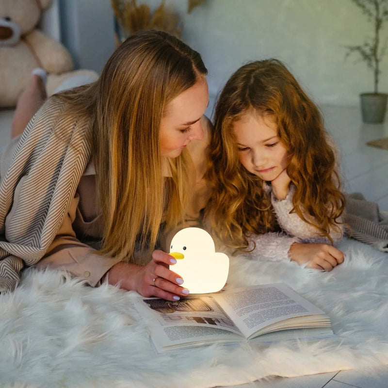 Benson the Duck Light Tubbo Silicone Night Light Nursery Duck Lamp for Baby Adult Kids Room Light Up… (Warm White) Home & Garden > Lighting > Night Lights & Ambient Lighting NeoJoy   
