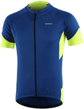 BERGRISAR Men's Basic Cycling Jerseys Short Sleeves Bike Bicycle Shirt Zipper Pockets Sporting Goods > Outdoor Recreation > Cycling > Cycling Apparel & Accessories BERGRISAR Blue XX-Large 