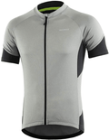 BERGRISAR Men's Basic Cycling Jerseys Short Sleeves Bike Bicycle Shirt Zipper Pockets Sporting Goods > Outdoor Recreation > Cycling > Cycling Apparel & Accessories BERGRISAR Grey Medium 