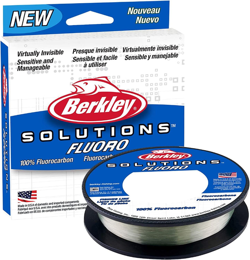 Berkley Solutions Fishing Line (Braid/Monofilament/Fluorocarbon) Sporting Goods > Outdoor Recreation > Fishing > Fishing Lines & Leaders Pure Fishing Rods & Combos Fluorocarbon - Clear 15 Pounds 200 Yards