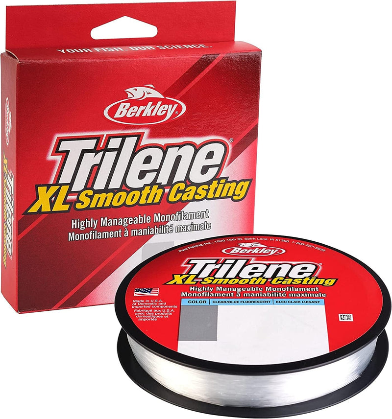 Berkley Trilene XL Monofilament Fishing Line Sporting Goods > Outdoor Recreation > Fishing > Fishing Lines & Leaders Pure Fishing Fluorescent Clear/Blue 4 Pounds 330 Yards