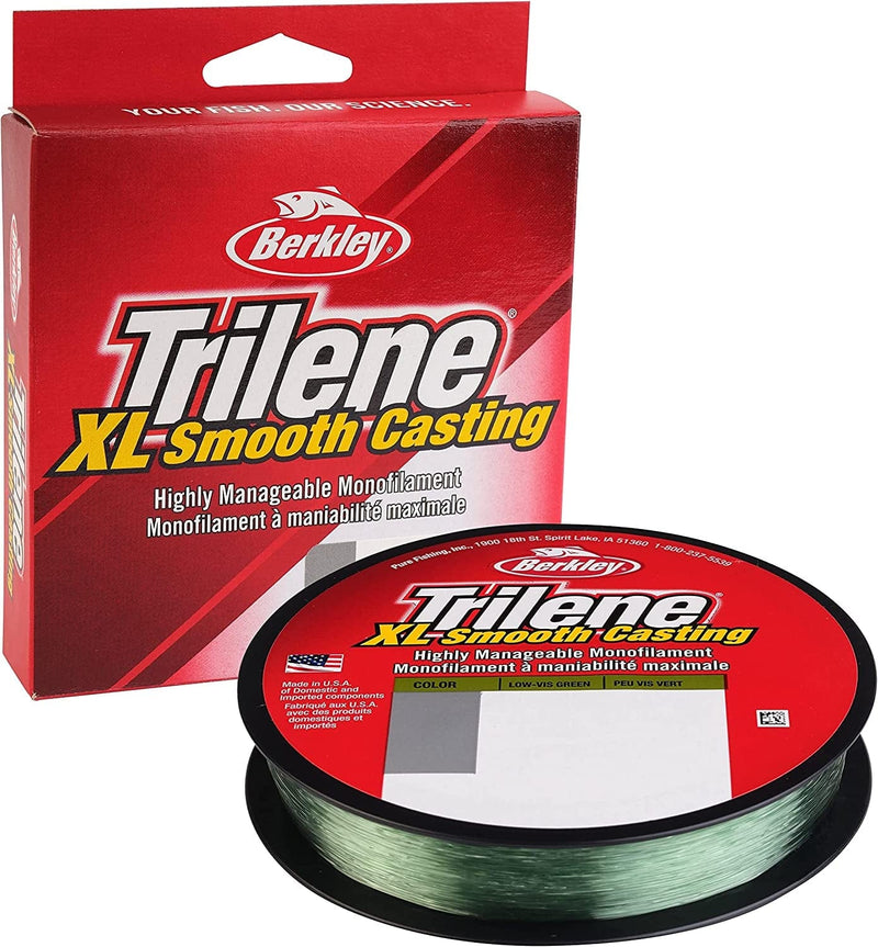 Berkley Trilene XL Monofilament Fishing Line Sporting Goods > Outdoor Recreation > Fishing > Fishing Lines & Leaders Pure Fishing Low-Vis Green 8 Pounds 330 Yards