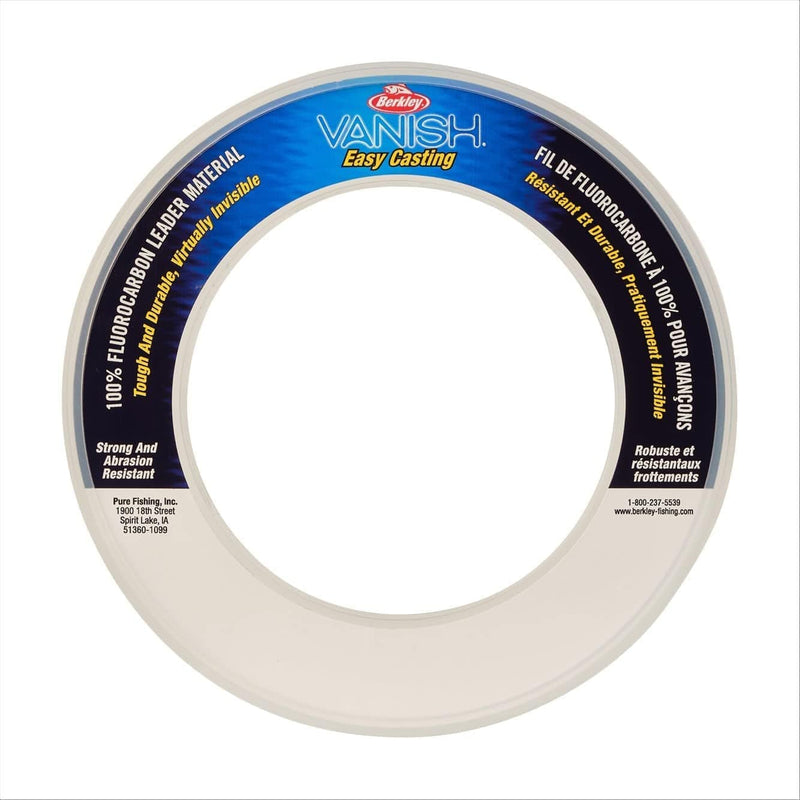 Berkley Vanish Fluorocarbon Fishing Line/Leader Material Sporting Goods > Outdoor Recreation > Fishing > Fishing Lines & Leaders Pure Fishing Clear - Leader Coil 50 Pounds 30 Yards