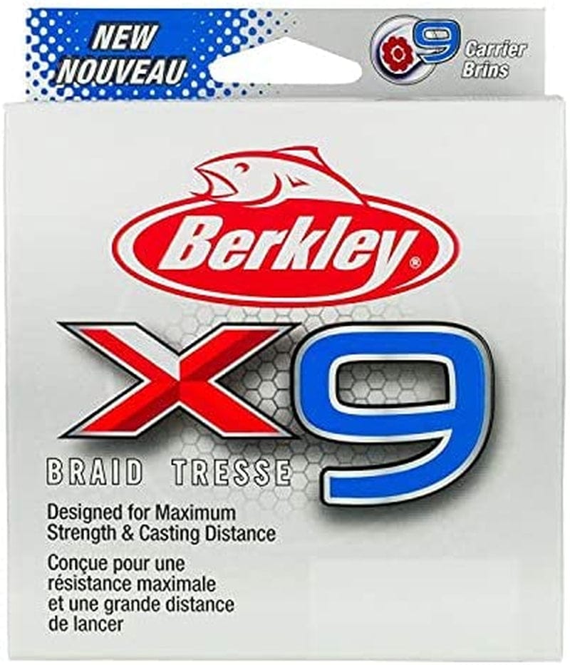 Berkley X9 Braid Fishing Line Sporting Goods > Outdoor Recreation > Fishing > Fishing Lines & Leaders Pure Fishing Inc. Crystal 80 Pounds 295 Yards