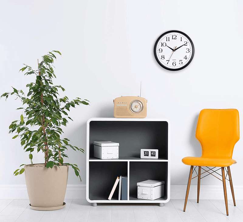 Bernhard Products Wall Clock Silent Non Ticking Quartz (Black, 12 Inch - 2 Pack) Home & Garden > Decor > Clocks > Wall Clocks Bernhard Products   