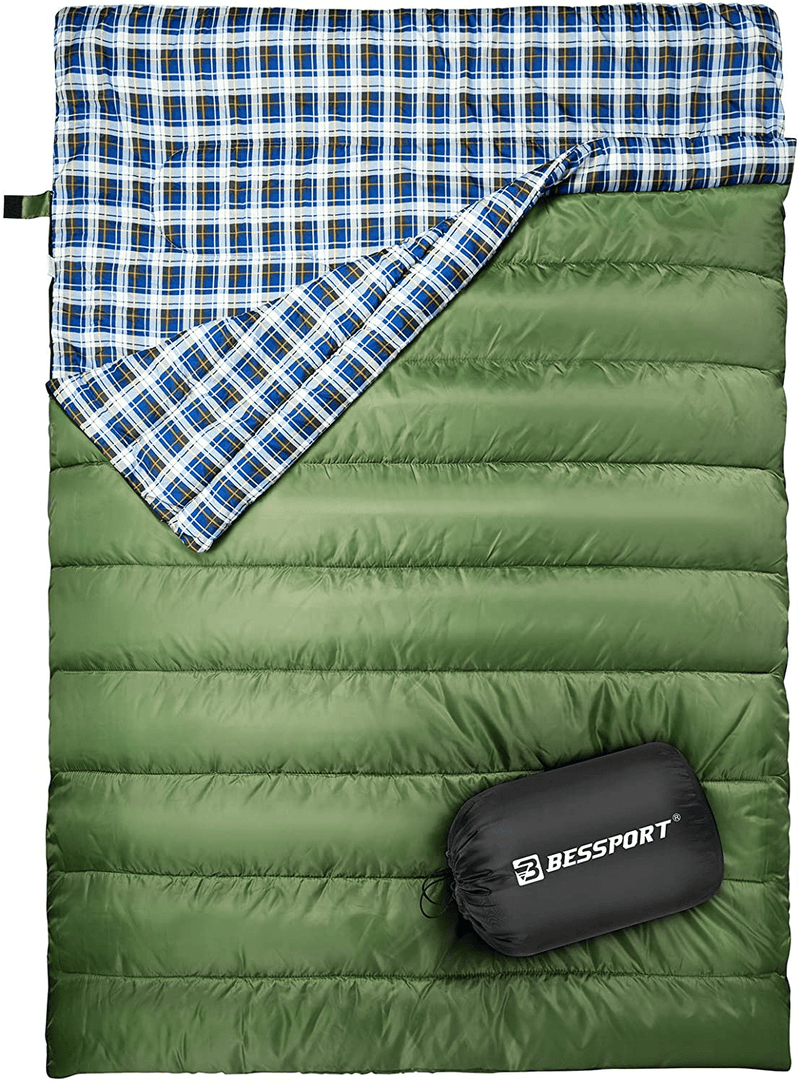 Bessport 2 Person Sleeping Bag，Water Repellent Sleeping Bags Lightweight 3 Season for Adults for Camping, Hiking, Outdoor & Indoor Sporting Goods > Outdoor Recreation > Camping & Hiking > Sleeping Bags Bessport JASPER  