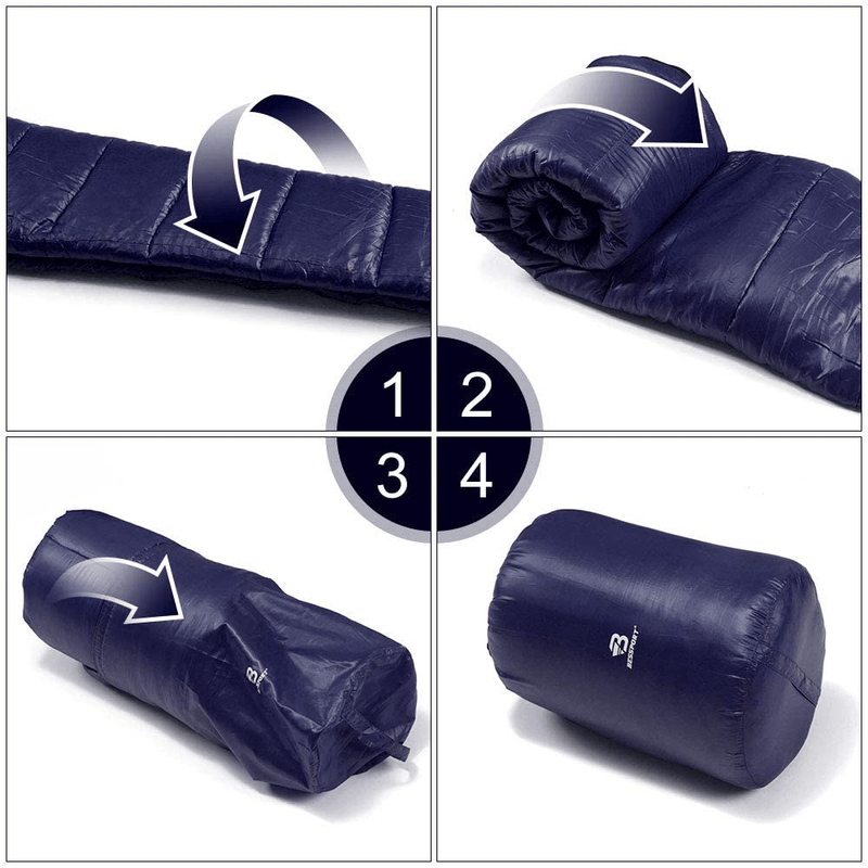 Bessport Mummy Sleeping Bag | 15-45 ℉ Extreme 3-4 Season Sleeping Bag for Adults Cold Weather– Warm and Washable, for Hiking Traveling & Outdoor Activities Sporting Goods > Outdoor Recreation > Camping & Hiking > Sleeping Bags Bessport   