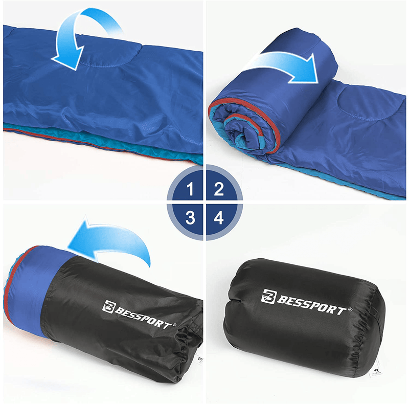 Bessport Sleeping Bag 3 Seasons Warm & Cool Weather Ultralight Backpacking Sleeping Bag for Adults and Teenagers Ideal for Hiking Camping & Outdoor Sporting Goods > Outdoor Recreation > Camping & Hiking > Sleeping Bags Bessport   