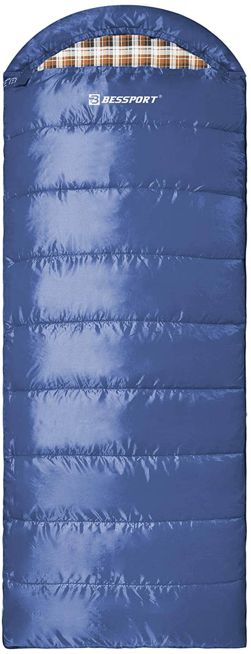Bessport Sleeping Bag for Adults, 40℉ Winter Warm & Cold Weather 3-4 Season Sleeping Bag, Lightweight and Water Repellent for Backpacking, Camping, Hiking Sporting Goods > Outdoor Recreation > Camping & Hiking > Sleeping Bags Bessport NAVY  