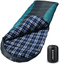 Bessport Sleeping Bag Winter | Flannel Lined 18℉ - 32℉ Extreme 3-4 Season Warm & Cool Weather Adult Sleeping Bags Large | Lightweight, Waterproof for Camping, Backpacking, Hiking Sporting Goods > Outdoor Recreation > Camping & Hiking > Sleeping Bags Bessport Flannel Lined-Grey(23℉)  