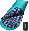 Bessport Sleeping Bag Winter | Flannel Lined 18℉ - 32℉ Extreme 3-4 Season Warm & Cool Weather Adult Sleeping Bags Large | Lightweight, Waterproof for Camping, Backpacking, Hiking Sporting Goods > Outdoor Recreation > Camping & Hiking > Sleeping Bags Bessport Flannel Lined-Green(23℉)  