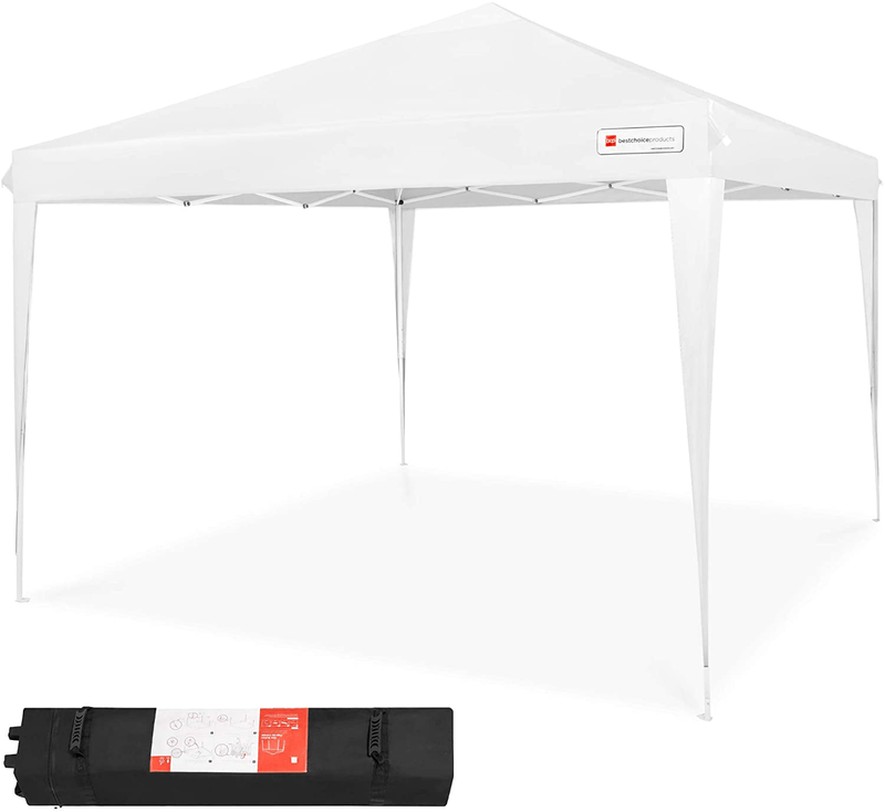 Best Choice Products 10x10ft Outdoor Portable Lightweight Folding Instant Pop Up Gazebo Canopy Shade Tent w/Adjustable Height, Wind Vent, Carrying Bag - Blue Home & Garden > Lawn & Garden > Outdoor Living > Outdoor Structures > Canopies & Gazebos Best Choice Products White  