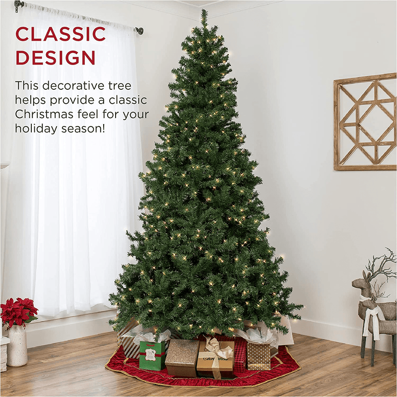 Best Choice Products 6ft Pre-Lit Spruce Hinged Artificial Christmas Tree w/ 250 UL-Certified Incandescent Warm White Lights, Foldable Stand Home & Garden > Decor > Seasonal & Holiday Decorations > Christmas Tree Stands Best Choice Products   