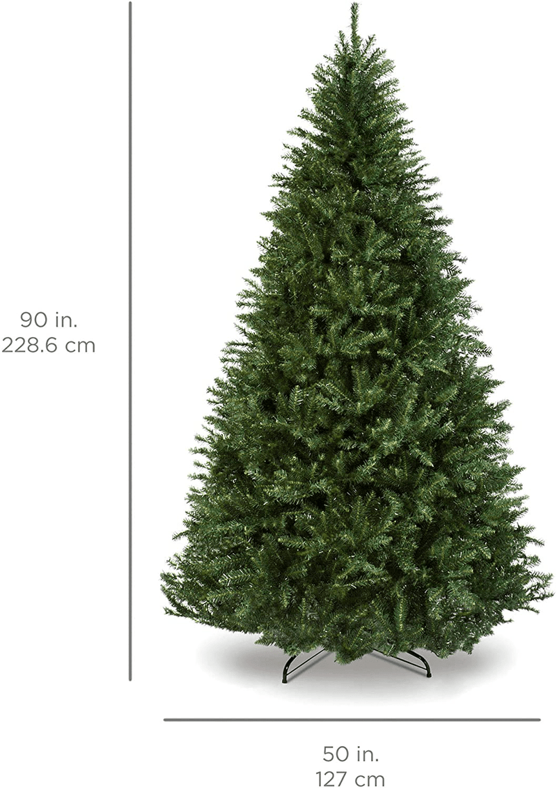 Best Choice Products 7.5ft Hinged Douglas Full Fir Artificial Christmas Tree Holiday Decoration w/ 2,254 Branch Tips, Easy Assembly, Foldable Metal Stand, Green Home & Garden > Decor > Seasonal & Holiday Decorations > Christmas Tree Stands Best Choice Products   